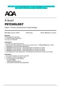 2025 AQA A-level Psychology Paper 3 Issues and options in psychology May QUESTION PAPER and MARK SCHEME Merged