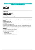 2025 AQA A-level SOCIOLOGY Paper 2 Topics in Sociology June QUESTION PAPER and MARK SCHEME Merged