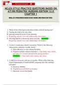 NCLEX-STYLE PRACTICE QUESTIONS BASED ON ATI RN PEDIATRIC NURSING EDITION 12&period;0 CHAPTER 1  REAL ATI PEDIATRICS EXAM STUDY GUIDE AND PRACTICE TEST&period;