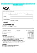 2025 AQA A-level Accounting Paper 1 Financial Accounting May QUESTION PAPER and MARK SCHEME Merged