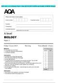 2025 AQA A-level Biology Paper 2 June QUESTION PAPER and MARK SCHEME Merged