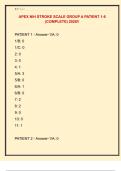 APEX NIH STROKE SCALE GROUP A PATIENT 1-6  &lpar;COMPLETE&rpar; 2026&excl;&excl;