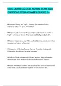 NCIC LIMITED ACCESS ACTUAL EXAM 2026 QUESTIONS WITH ANSWERS GRADED A&plus;