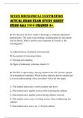 NCLEX MECHANICAL VENTILATION ACTUAL EXAM EXAM STUDY SHEET EXAM Q&A 2026 GRADED A&plus;&period;