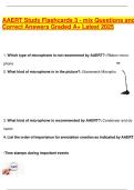 AAERT Study Flashcards 3 - mix Questions and Correct Answers Graded A&plus; Latest 2025