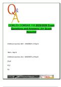 COMLEX COMSAE 110 &ndash; 2025&sol;2026 &vert; 400&plus; Questions with Verified Answers &vert; OMM&comma; Repro&comma; Micro&comma; GI&comma; Psych&comma; MSK&comma; Cardio&comma; Neuro