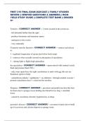FMST 316 FINAL EXAM 2026&sol;2027 &vert;&vert; FAMILY STUDIES REVIEW &vert;&vert; VERIFIED QUESTIONS & ANSWERS &vert;&vert; HIGH-YIELD STUDY GUIDE &vert;&vert; COMPLETE TEST BANK &vert;&vert; GRADED A&plus;  Testicles - CORRECT ANSWER -- 2 testes located in the scrotal sac - left defended further than the right -