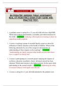 RN PEDIATRIC NURSING TODAY ASSESSMENT REAL ATI PEDIATRICS EXAM STUDY GUIDE AND PRACTICE TEST