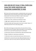 NGN HESI RN EXIT EXAM V1 FINAL PAPER 2026 EXAM TEST PAPER QUESTIONS AND SOLUTIONS GUARANTEED TO PASS