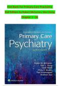 Test Bank for Primary Care Psychiatry 2nd Edition by Dr&period; Robert M&period; McCarron &ndash; 2026 Latest Update &vert; Exam Prep