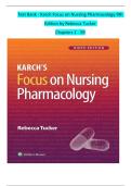 Test Bank for Karch&rsquo;s Focus on Nursing Pharmacology 9th Edition &lpar;North American Edition&rpar; by Rebecca Tucker &ndash; 2026 Latest Update &vert; Exam Prep