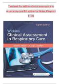 Test Bank for Wilkins&rsquo; Clinical Assessment in Respiratory Care 8th Edition by Albert J&period; Heuer &ndash; 2026 Latest Update &vert; Exam Prep