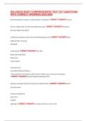 BALANCED BODY COMPREHENSIVE TEST OUT QUESTIONS WITH CORRECT ANSWERS 2025