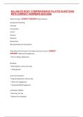 BALANCED BODY COMPREHENSIVE PILATES QUESTIONS WITH CORRECT ANSWERS 2025-