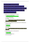 ARCHITECT REGISTRATION  EXAMINATION &lpar;ARE&rpar; Practice Exam  Question And Correct Answers &lpar;Verified  Answers&rpar; Plus Rationales 2026 Q&A  Instant Download Pdf 