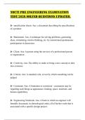 NOCTI PRE ENGINEERING EXAMINATION TEST 2026 SOLVED QUESTIONS UPDATED&period;