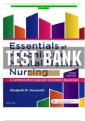 TEST BANK Essentials of Psychiatric Mental Health Nursing &lpar;3rd Edition by Varcarolis&rpar; 2 With Questions And Verified Solutions&period;