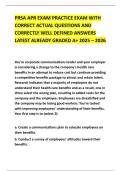 PRSA APR EXAM PRACTICE EXAM WITH CORRECT ACTUAL QUESTIONS AND CORRECTLY WELL DEFINED ANSWERS LATEST ALREADY GRADED A&plus; 2025 &ndash; 2026