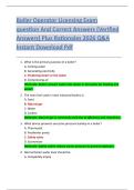 Boiler Operator Licensing Exam  question And Correct Answers &lpar;Verified  Answers&rpar; Plus Rationales 2026 Q&A  Instant Download Pdf 