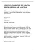 NR 511 FINAL EXAMINATION TEST 2026 FULL SOLVED QUESTIONS AND SOLUTIONS