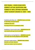 STAT PEARLS - CHSOS EXAM WITH CORRECT ACTUAL QUESTIONS AND CORRECTLY WELL DEFINED ANSWERS LATEST ALREADY GRADED A&plus; 2025 &ndash; 2026