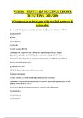 PNH301 Test 2 2025 &vert; 120 Multiple-Choice Questions with Verified Answers & Rationales &vert; Psychiatric Nursing Practice Exam