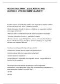 HCR 240 FINAL EXAM &vert; 103 QUESTIONS AND ANSWERS &vert;  WITH COMPLETE SOLUTION&excl;&excl;