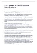 CSET Subtest IV - World Language Exam-Graded A