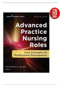 Advanced Practice Nursing Roles&colon; Core Concepts for Professional Development &lpar;6th Edition&comma; 2018 &ndash; Pdf&rpar; - Blair