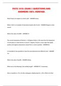 PHYS 1410- EXAM 1 QUESTIONS AND ANSWERS 100&percnt; VERIFIED 