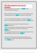 FIN 385 questions and correct answers