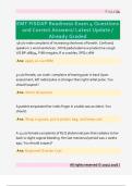 EMT FISDAP READINESS EXAM 4  Questions and Answers &lpar;2022&sol;2023&rpar;  &lpar;Verified Answers&rpar; Questions and Correct  Answers&sol; Latest Update &sol; Already Graded 