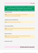 EMT FISDAP Readiness Exam 2 Questions  and Answers Questions and Correct  Answers&sol; Latest Update &sol; Already Graded