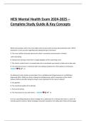 HESI Mental Health Exam 2024-2025 &ndash; Complete Study Guide & Key Concepts