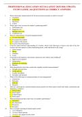 PROFESSIONAL EDUCATION SET B &lpar;LATEST 2025&sol;2026 UPDATE&rpar; STUDY GUIDE &vert; 66 QUESTIONS & CORRECT ANSWERS 