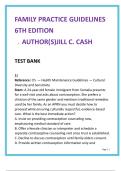 Family Practice Guidelines 6th Ed Test Bank &lpar;2025&rpar; &mdash; 50 MCQs&sol;Chapter &bull; Verified Answers & Rationales &bull; FNP &sol; PA Primary Care Board Prep