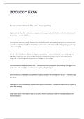 ZOOLOGY EXAM QUESTIONS AND ANSWERS