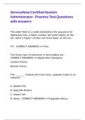 ServiceNow Certified System Administrator - Practice Test Questions with answers