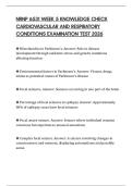 NRNP 6531 WEEK 5 KNOWLEDGE CHECK CARDIOVASCULAR AND RESPIRATORY CONDITIONS EXAMINATION TEST 2026