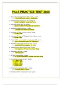 PALS PRACTICE TEST 2025