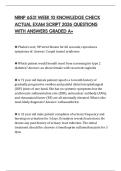 NRNP 6531 WEEK 10 KNOWLEDGE CHECK ACTUAL EXAM SCRIPT 2026 QUESTIONS WITH ANSWERS GRADED A&plus;