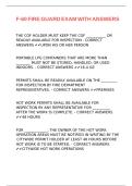 F-60 FIRE GUARD EXAM WITH ANSWERS