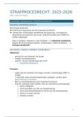 Samenvatting Strafprocesrecht 2025&sol;2026&comma; Prof&period; Meese
