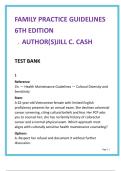 Family Practice Guidelines 6th Ed Test Bank &lpar;2025&rpar; &mdash; 50 MCQs&sol;Chapter &vert; FNP & PA Board Prep &bull; Verified Answers & Rationales