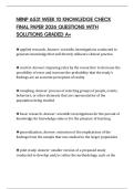 NRNP 6531 WEEK 10 KNOWLEDGE CHECK FINAL PAPER 2026 QUESTIONS WITH SOLUTIONS GRADED A&plus;