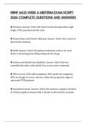 NRNP 6635 WEEK 6 MIDTERM EXAM Q&A 2026 STUDY GUIDE WITH VERIFIED SOLUTIONS