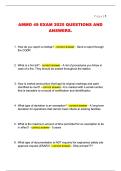 AMMO 49 EXAM 2025 QUESTIONS AND  ANSWERS
