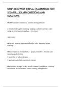 NRNP 6675 WEEK 11 FINAL EXAMINATION TEST 2026 FULL SOLVED QUESTIONS AND SOLUTIONS