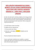 HESI LPN&sol;PN FUNDAMENTALS EXAM &vert;   NEWEST ACTUAL EXAM COMPREHENSIVE  QUESTIONS AND VERIFIED ANSWERS  GRADED A&plus; &vert; 100&percnt; PASS &vert; 20252026  UPDATE&excl; 