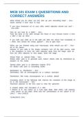 MCB 101 EXAM 1 QUESDTIONS AND CORRECT ANSWERS